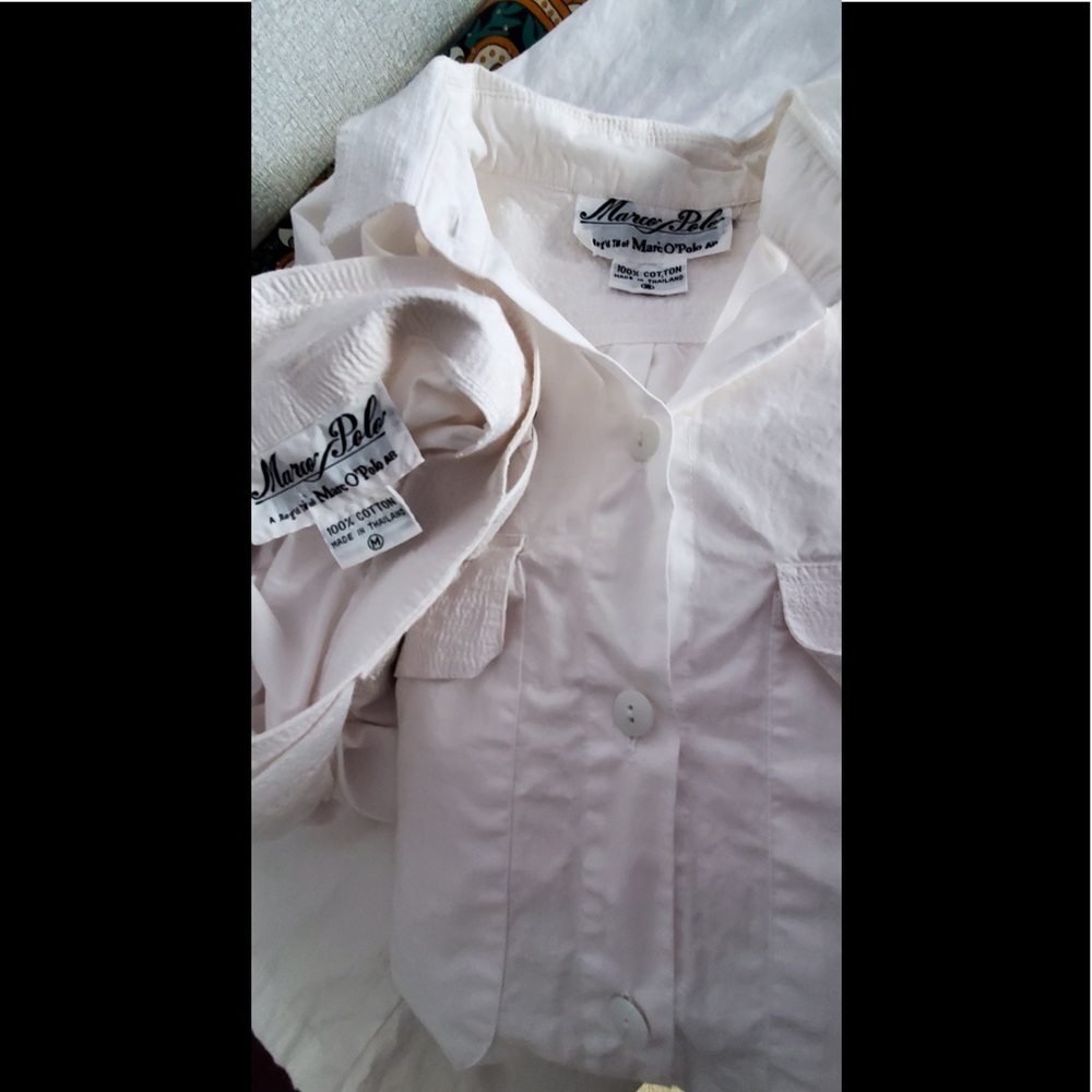 White Marco Polo AR pant set S/M